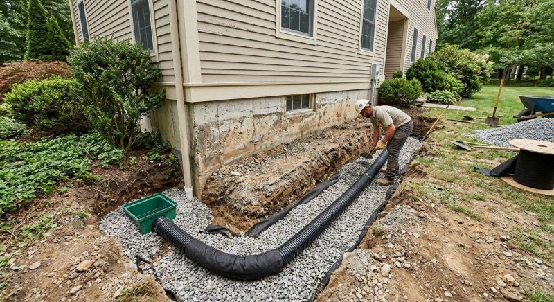 Foundation Drain Installation in Tuscaloosa, AL