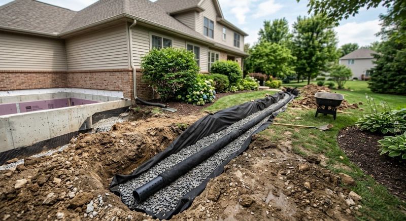 Underground Drain Installation in Tuscaloosa, AL